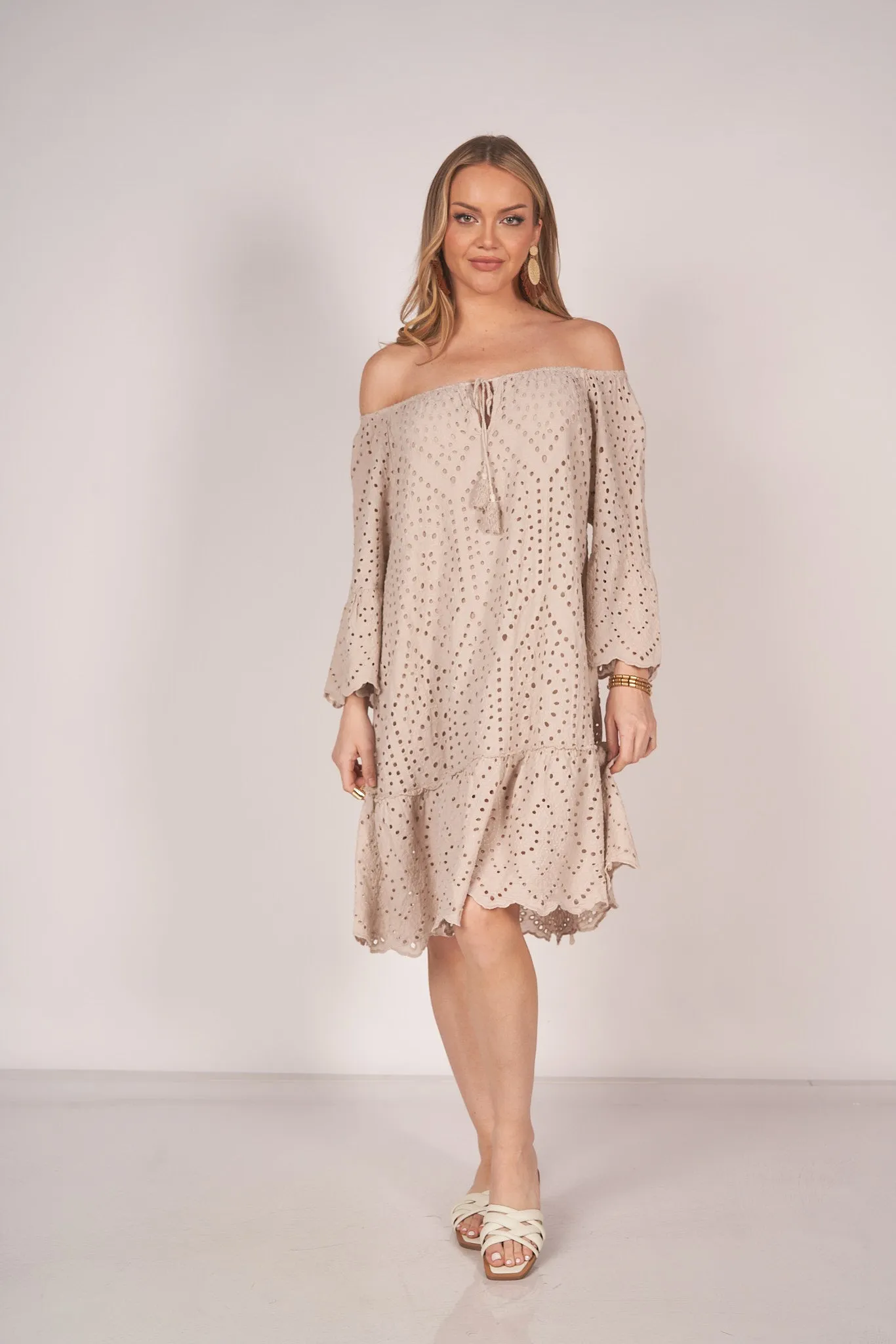 3/4 Sleeve Boho Dress