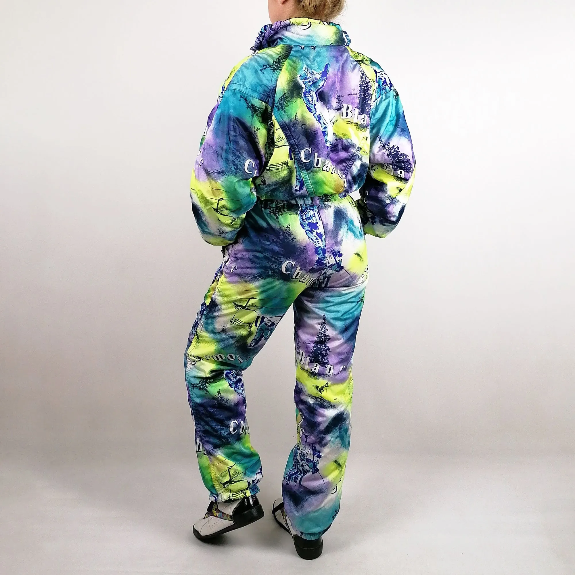 80's 90's Made in Finland Tie-Dye Ski Suit - size S-M