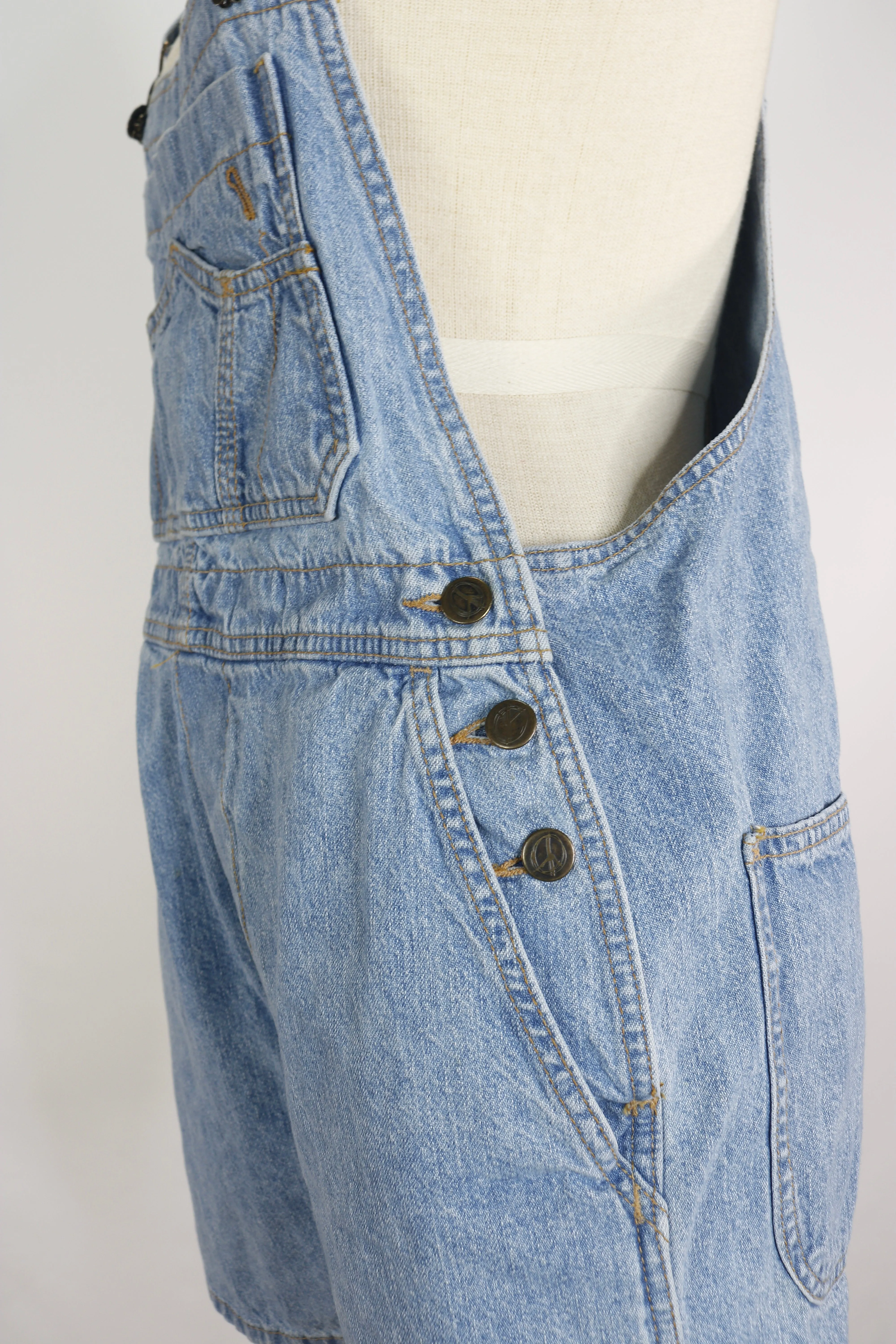 90s La Griffe Overall Shorts       w36