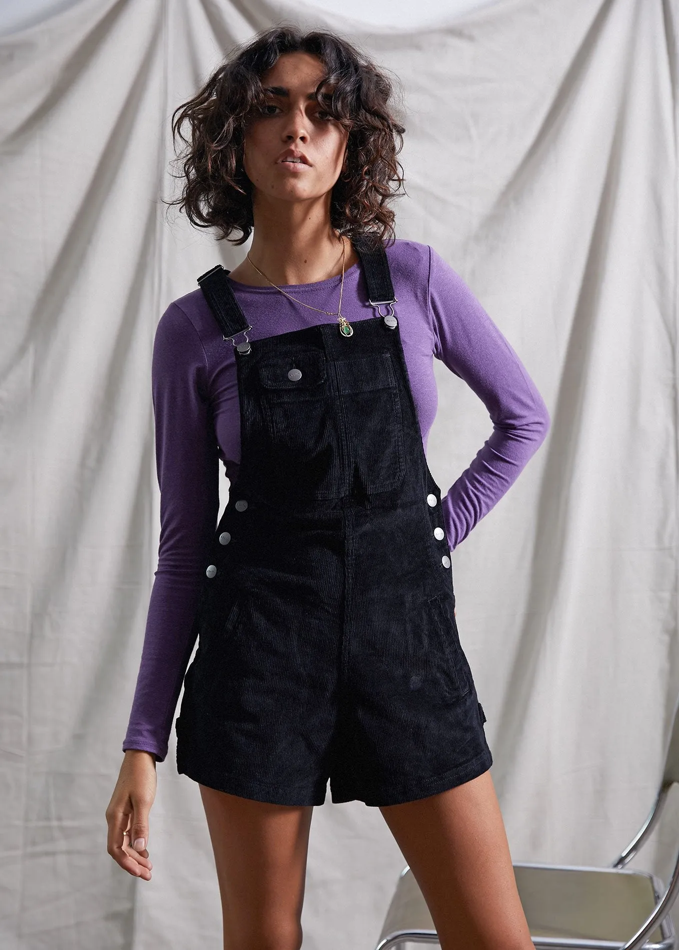 Afends Womens Junebug - Cord Overalls