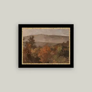 Autumn Tree Tops Framed Antique Art