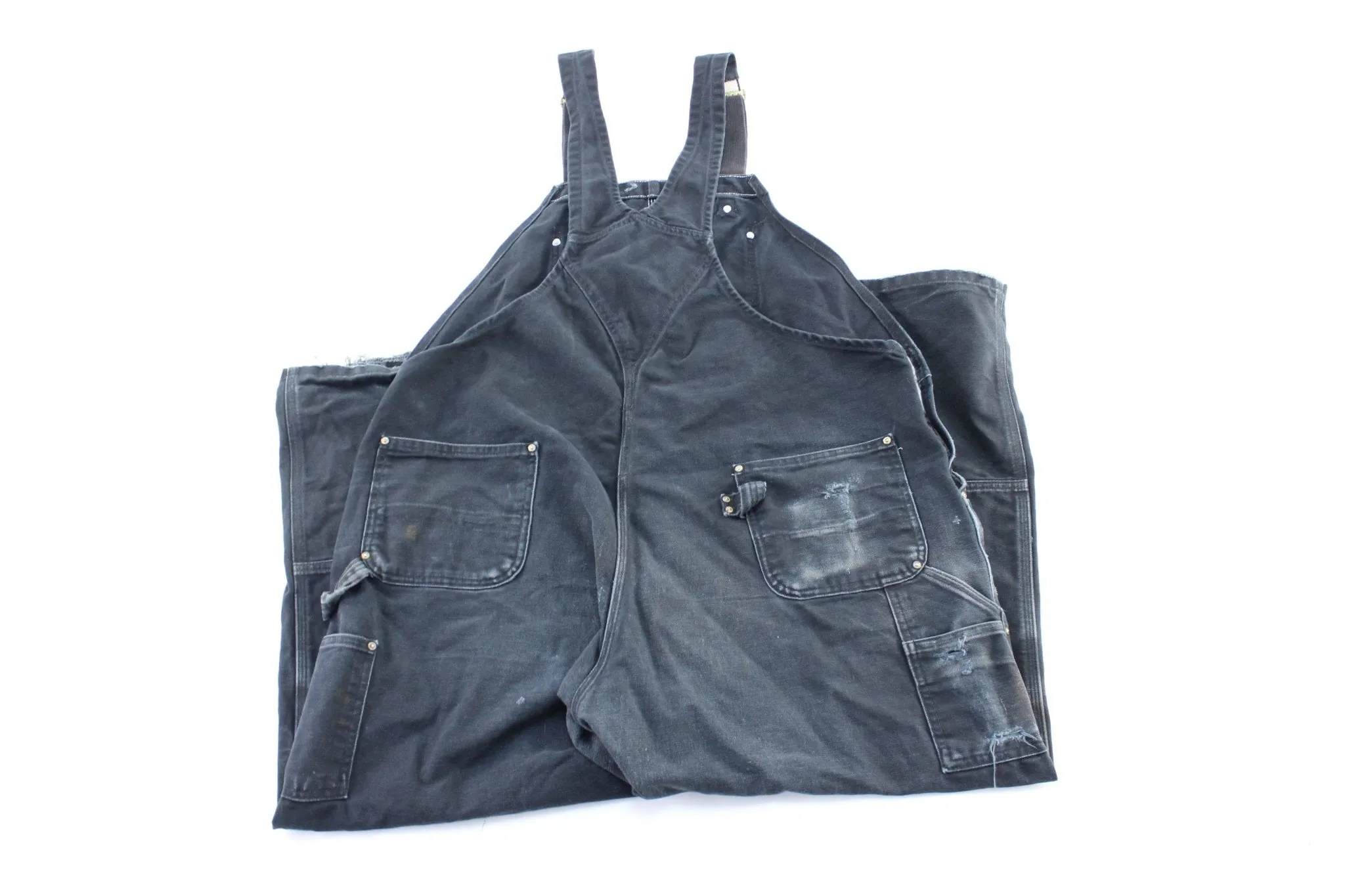 Carhartt Logo Patch Black Overalls