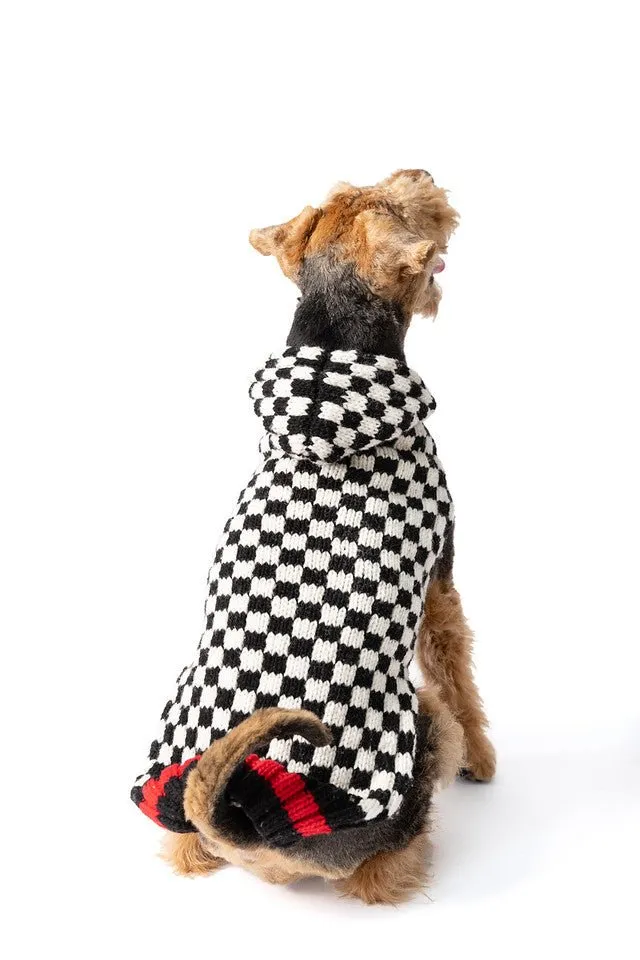 Checker Board Hoodie Sweater