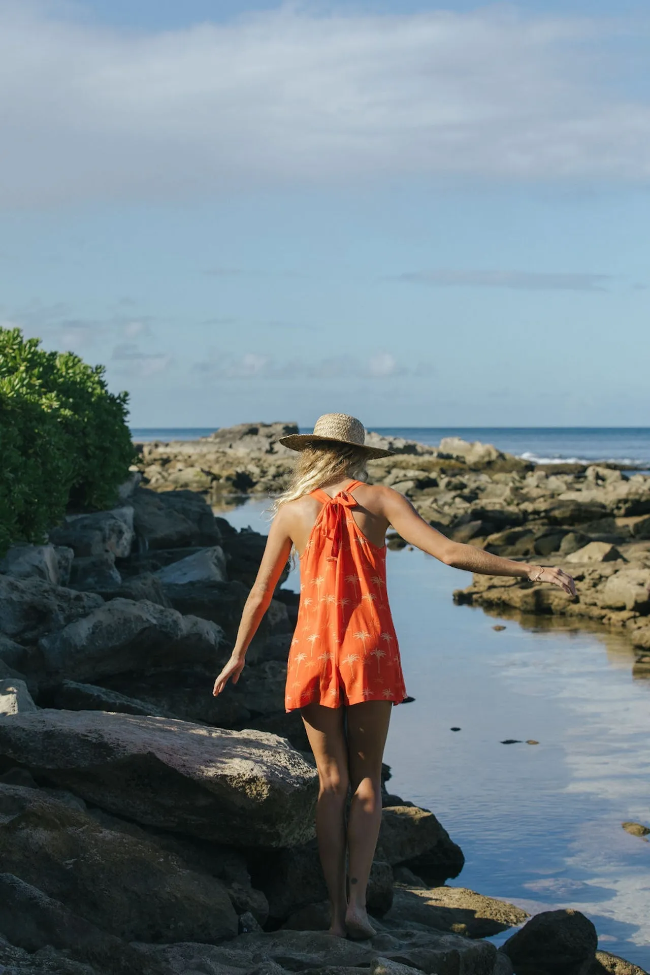 Cook Islands Tie Romper