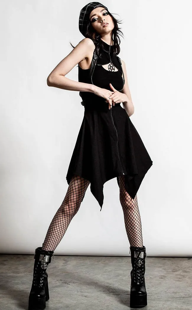 Dazed & Confused Suspender Skirt | Black