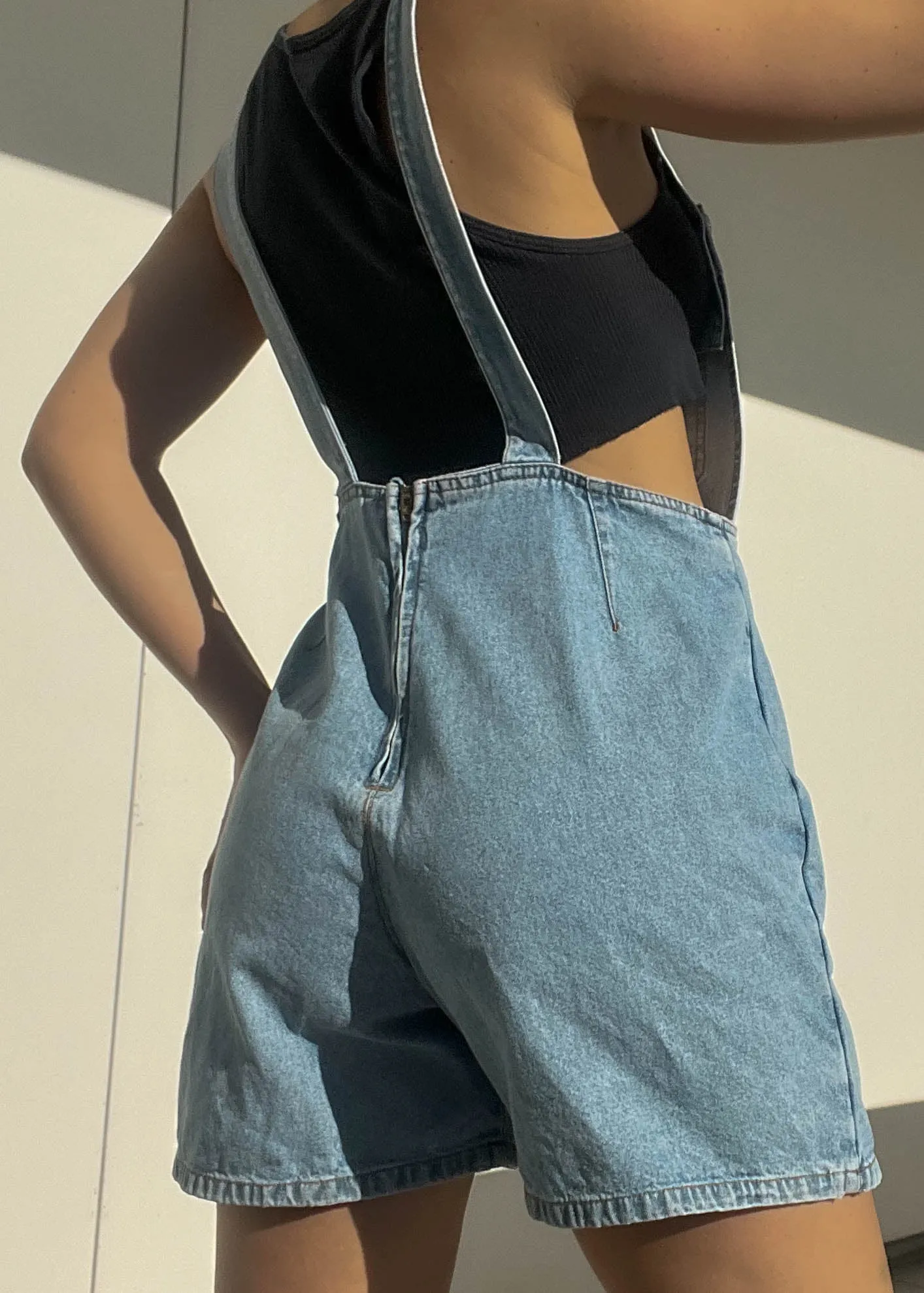 Denim Skort Overalls (M)