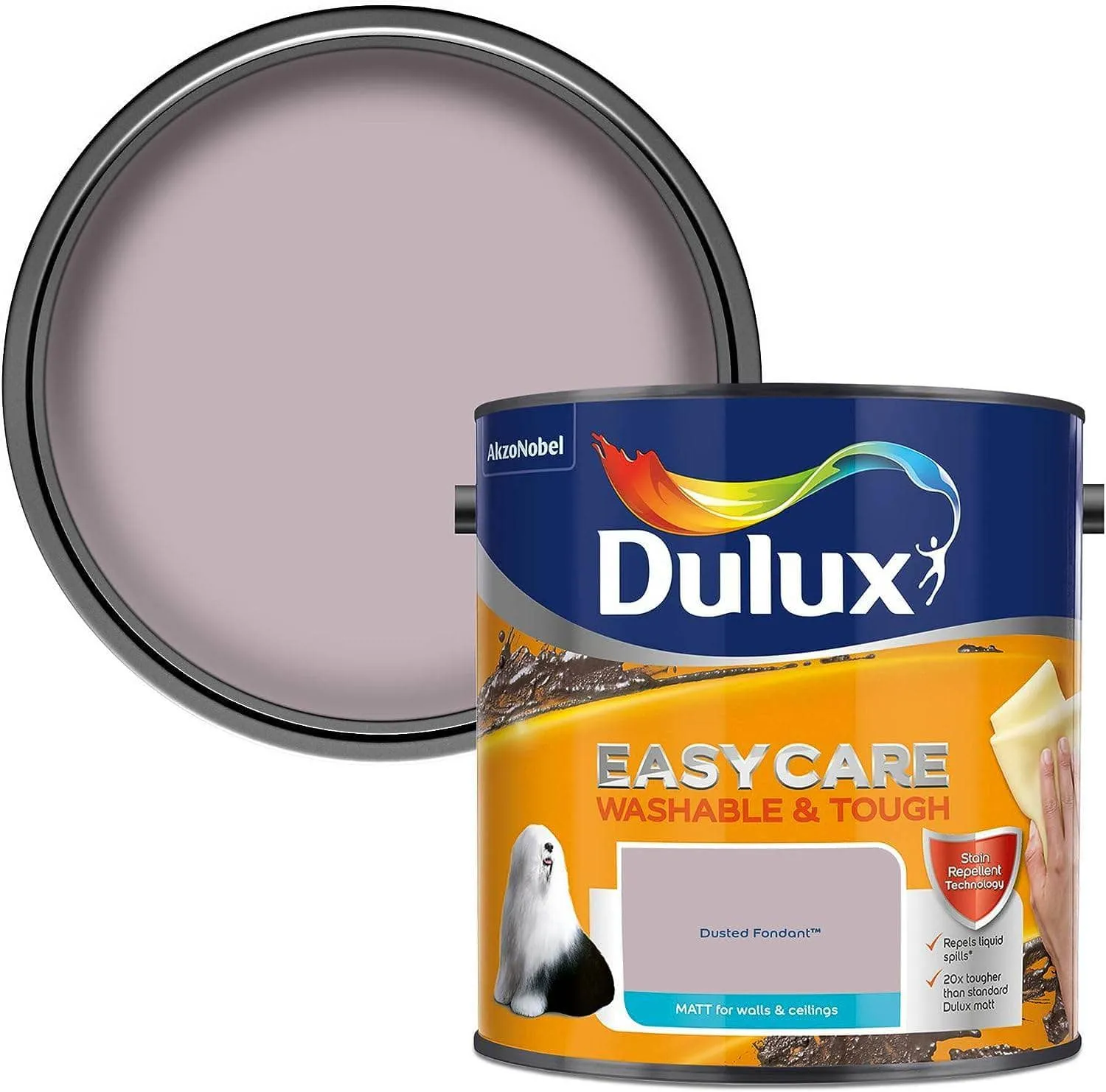 Dulux Easycare Matt Emulsion 2.5L - Dusted Fondant