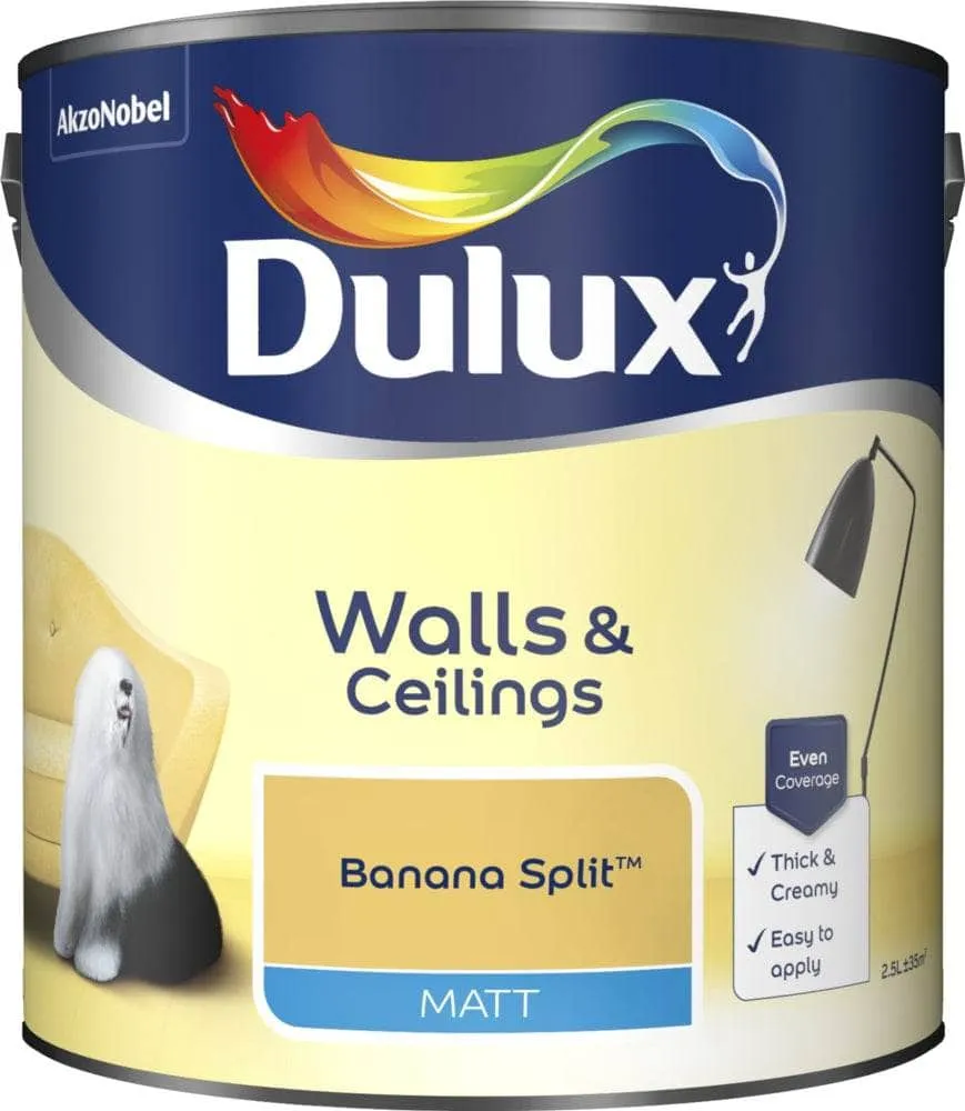 Dulux Matt Emulsion 2.5L - Banana Split