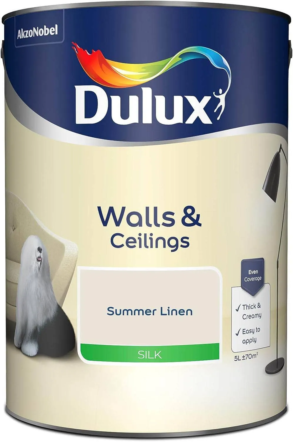 Dulux Silk Emulsion 5L - Summer Linen