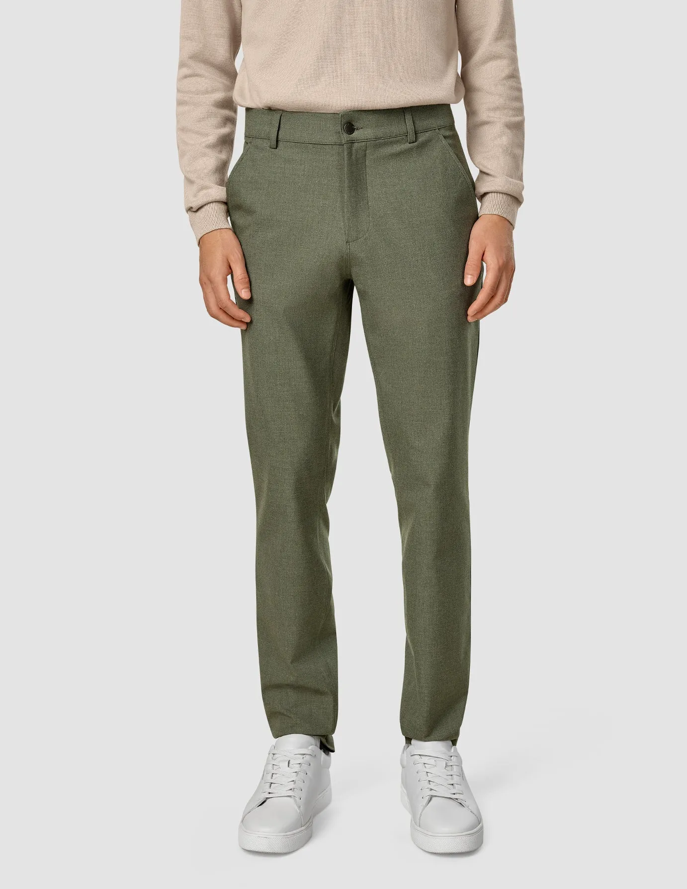 Essential Pants Slim Nightfall Green Melange