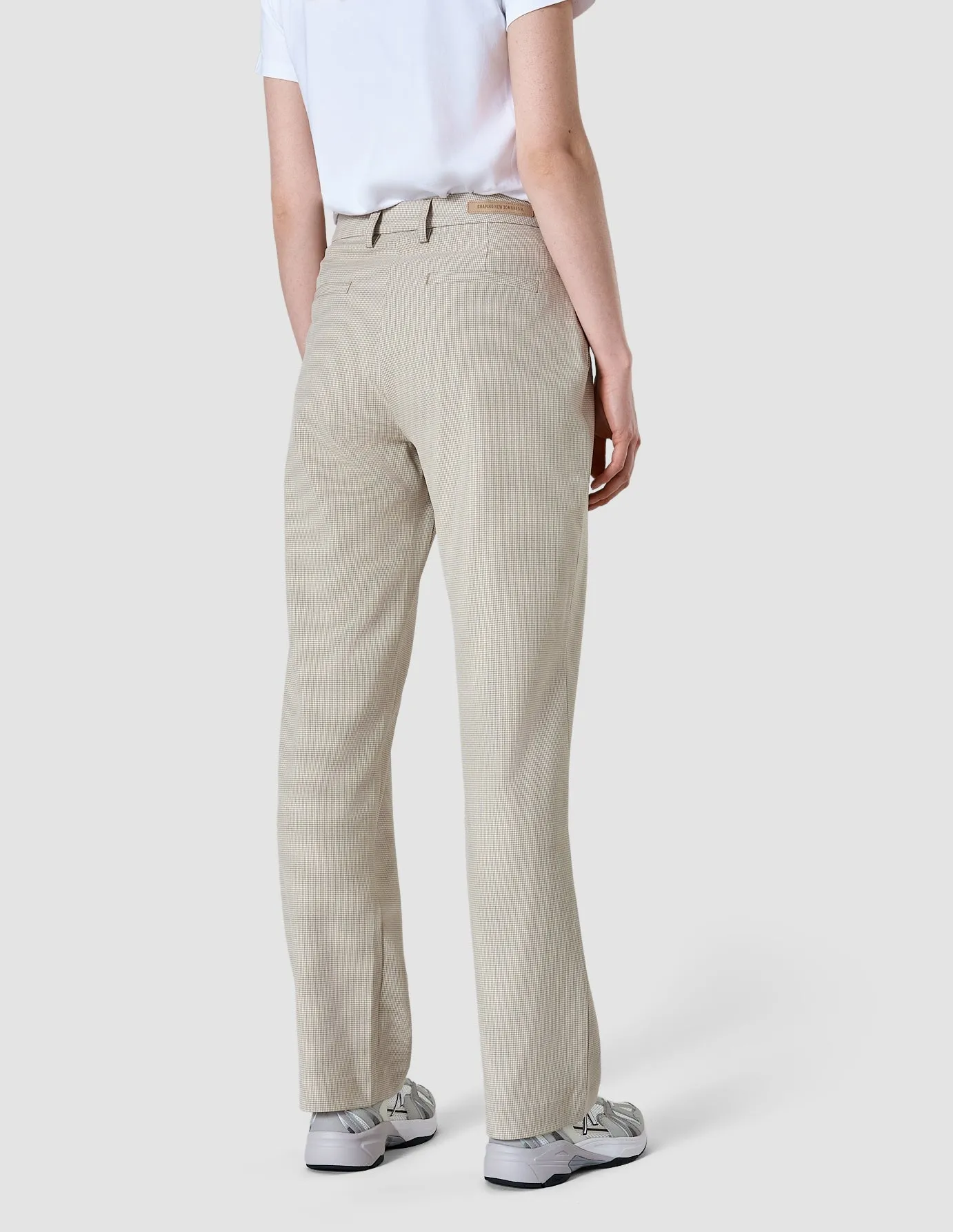 Essential Pants Straight Petite Check