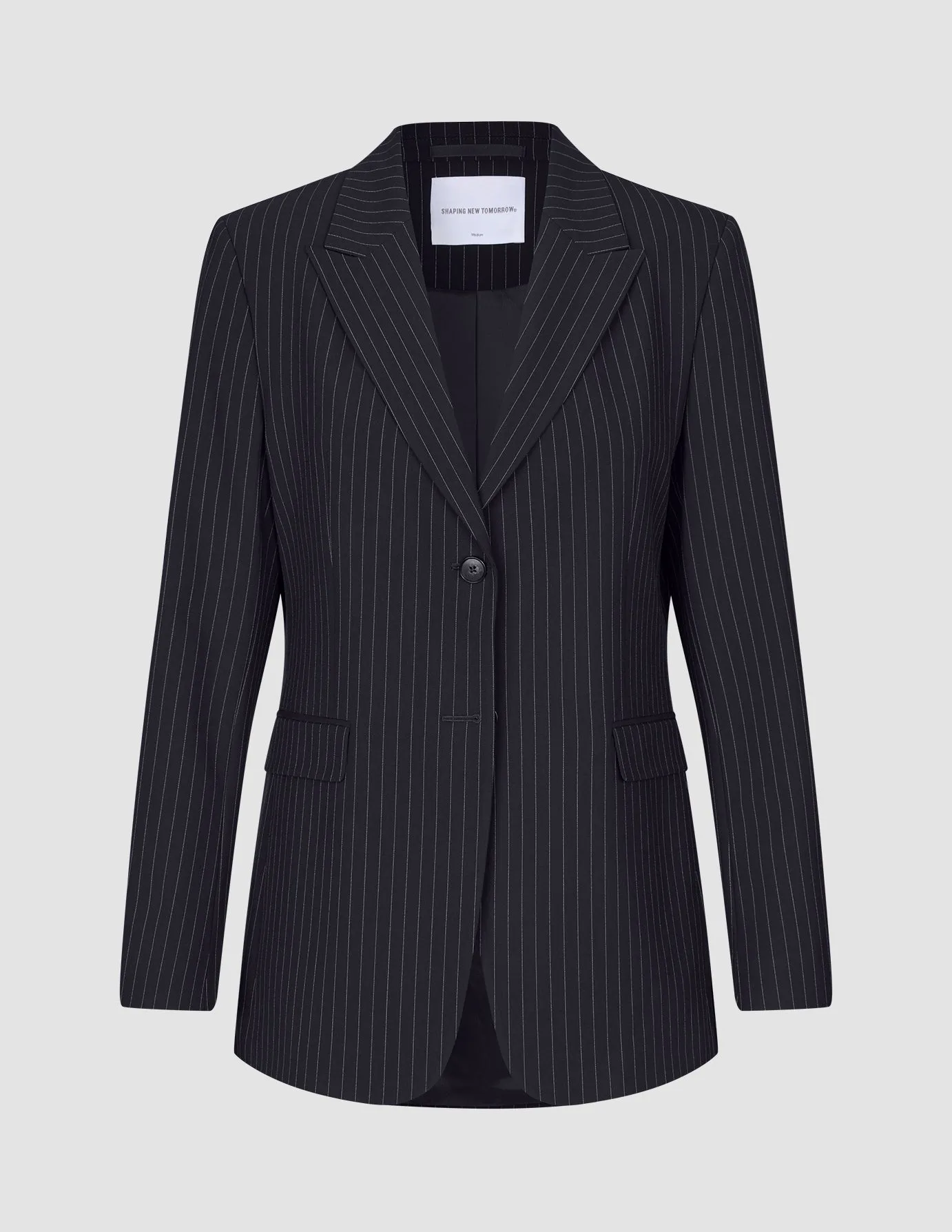 Essential Suit Tapered Navy Pinstripe