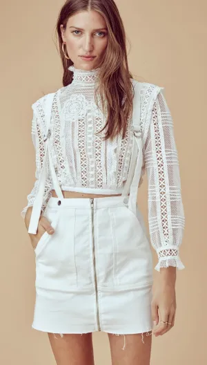 For Love and Lemons Victorian Tulle Blouse