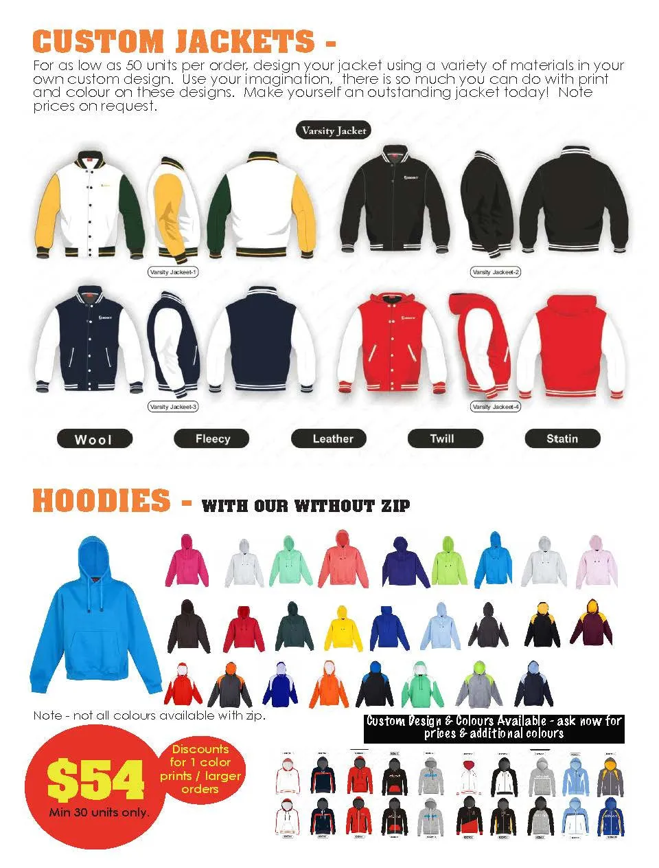 Graduation & Commemorative Jackets, Hoodies & Polo's