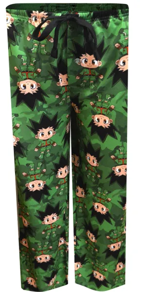 Hunter X Hunter Anime Super Soft Green Camo Lounge Pant