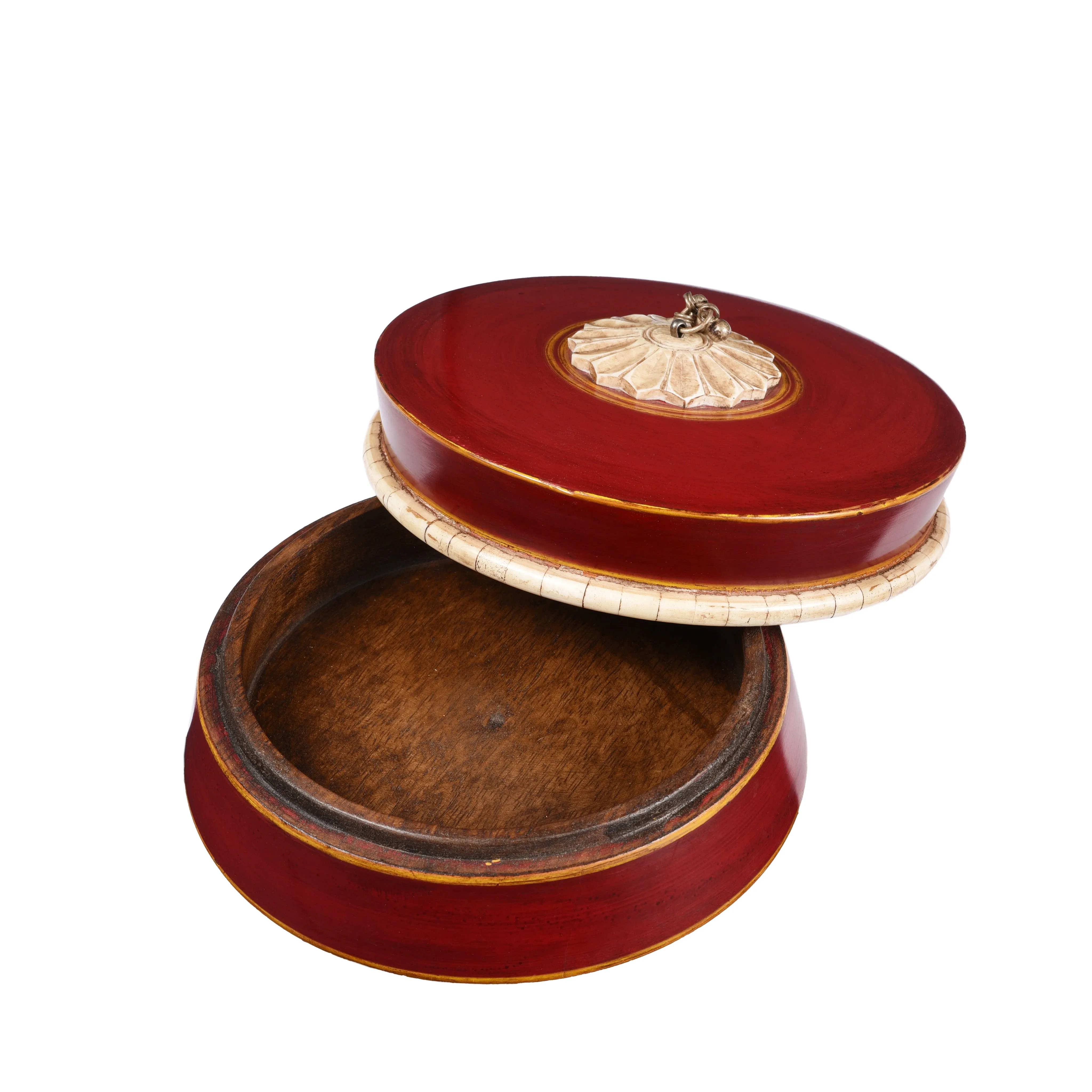 Indian Red Lacquer Box