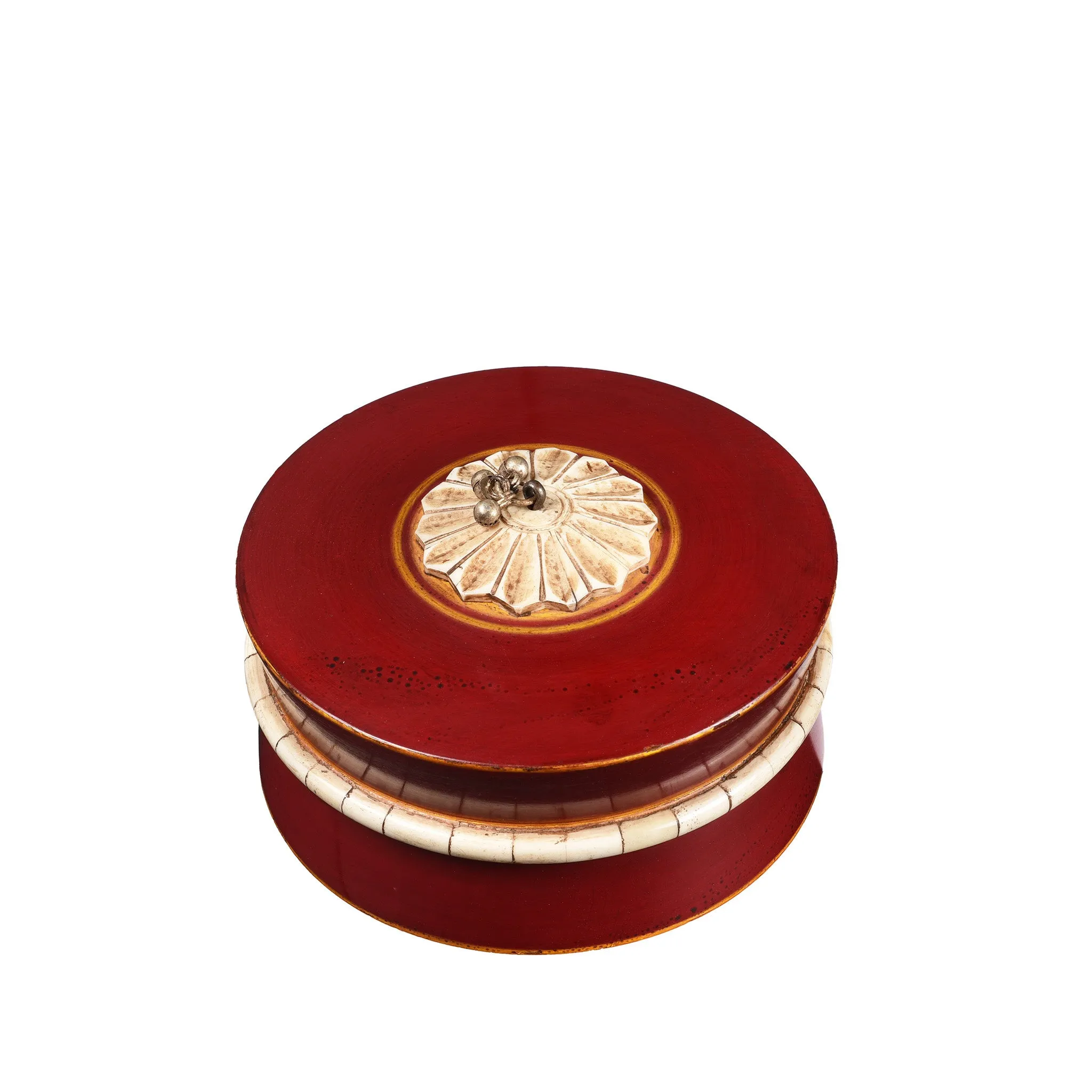 Indian Red Lacquer Box