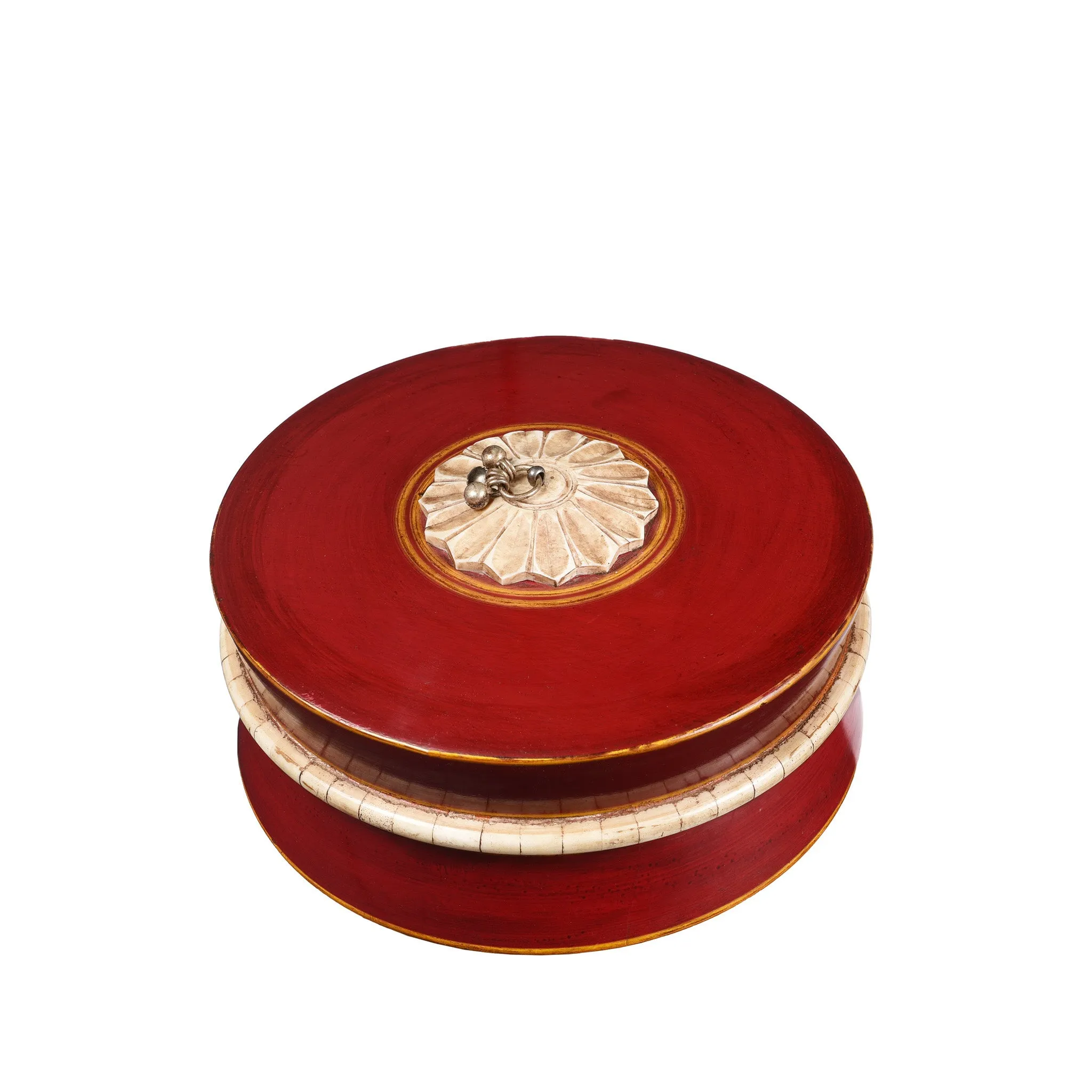 Indian Red Lacquer Box