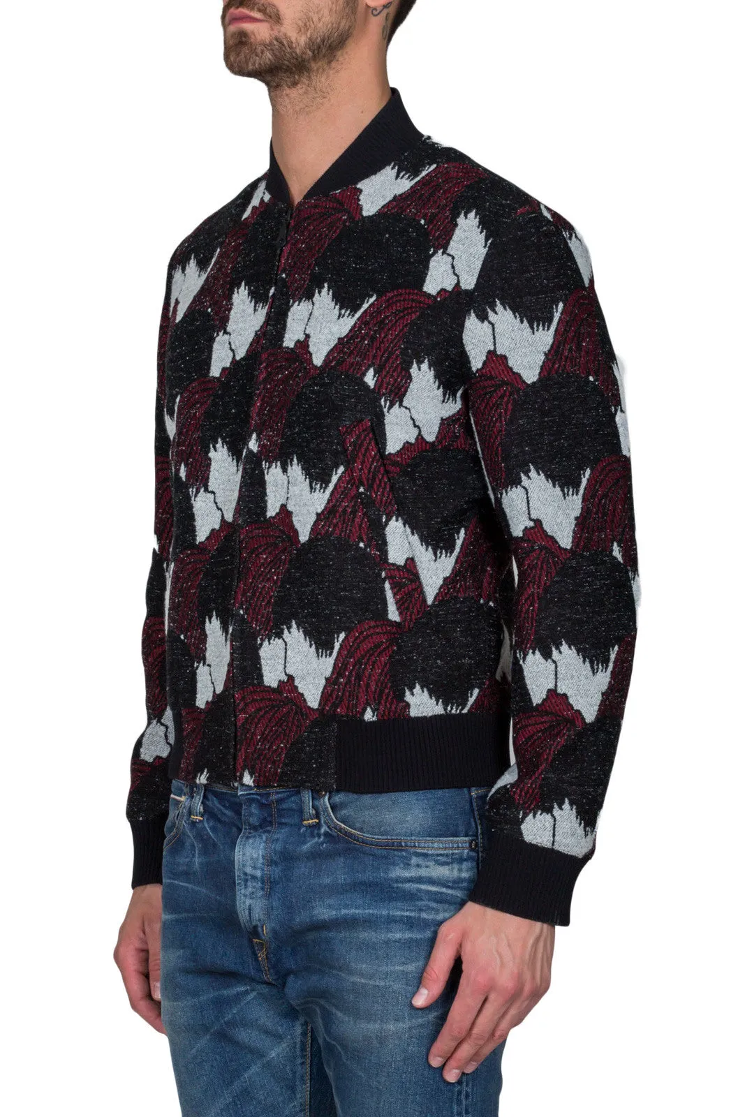 Jacquard Bomber Jacket