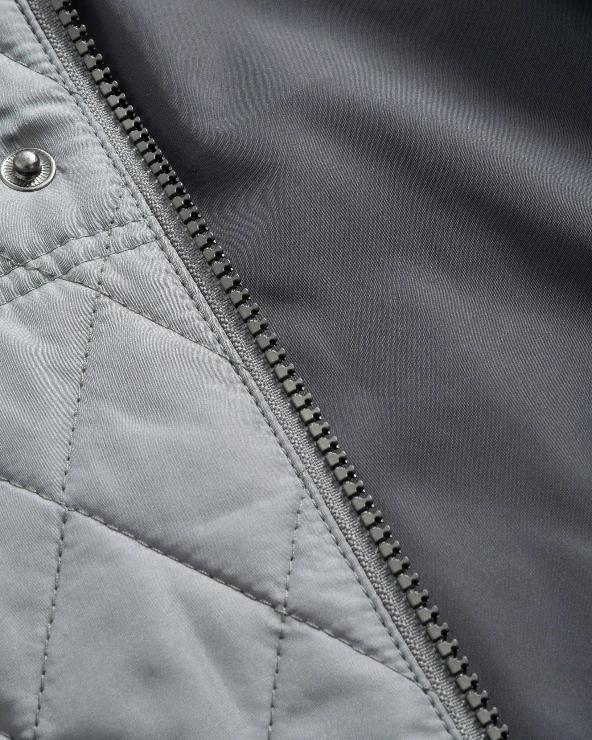 Juno Quilted Snap Jacket in Concrete by Johnnie-O