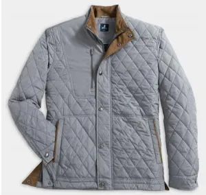 Juno Quilted Snap Jacket in Concrete by Johnnie-O