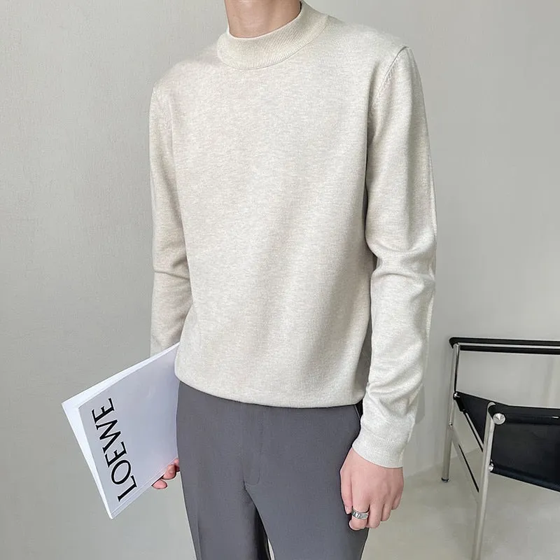 [Korean Style] 8 Colors Mock Neck Wool Sweaters