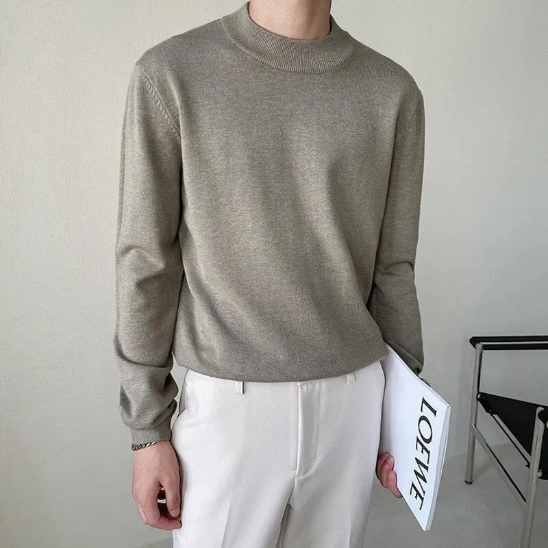 [Korean Style] 8 Colors Mock Neck Wool Sweaters