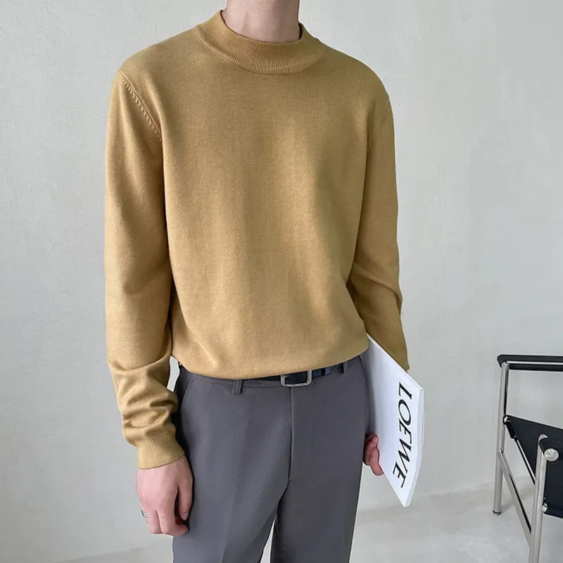 [Korean Style] 8 Colors Mock Neck Wool Sweaters