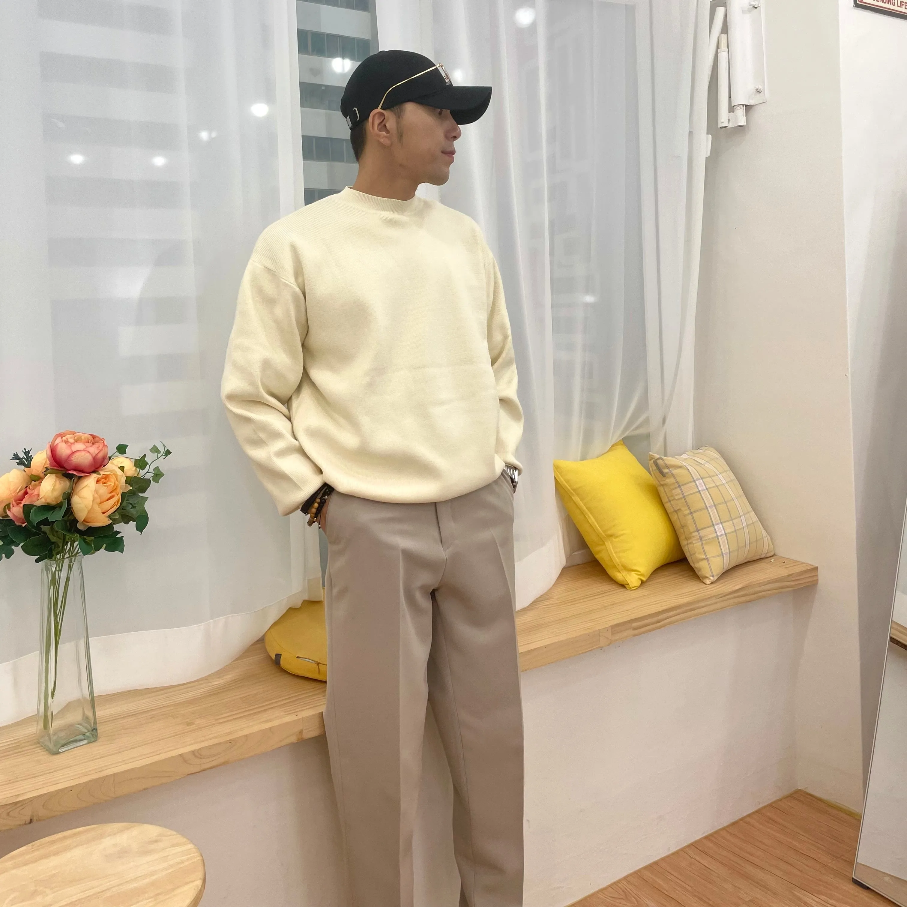 [Korean Style] Clean Round Knitted Sweaters