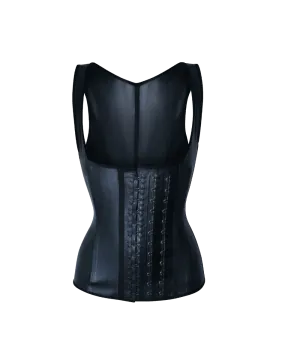 Latex Long Vest Waist Trainer Onyx