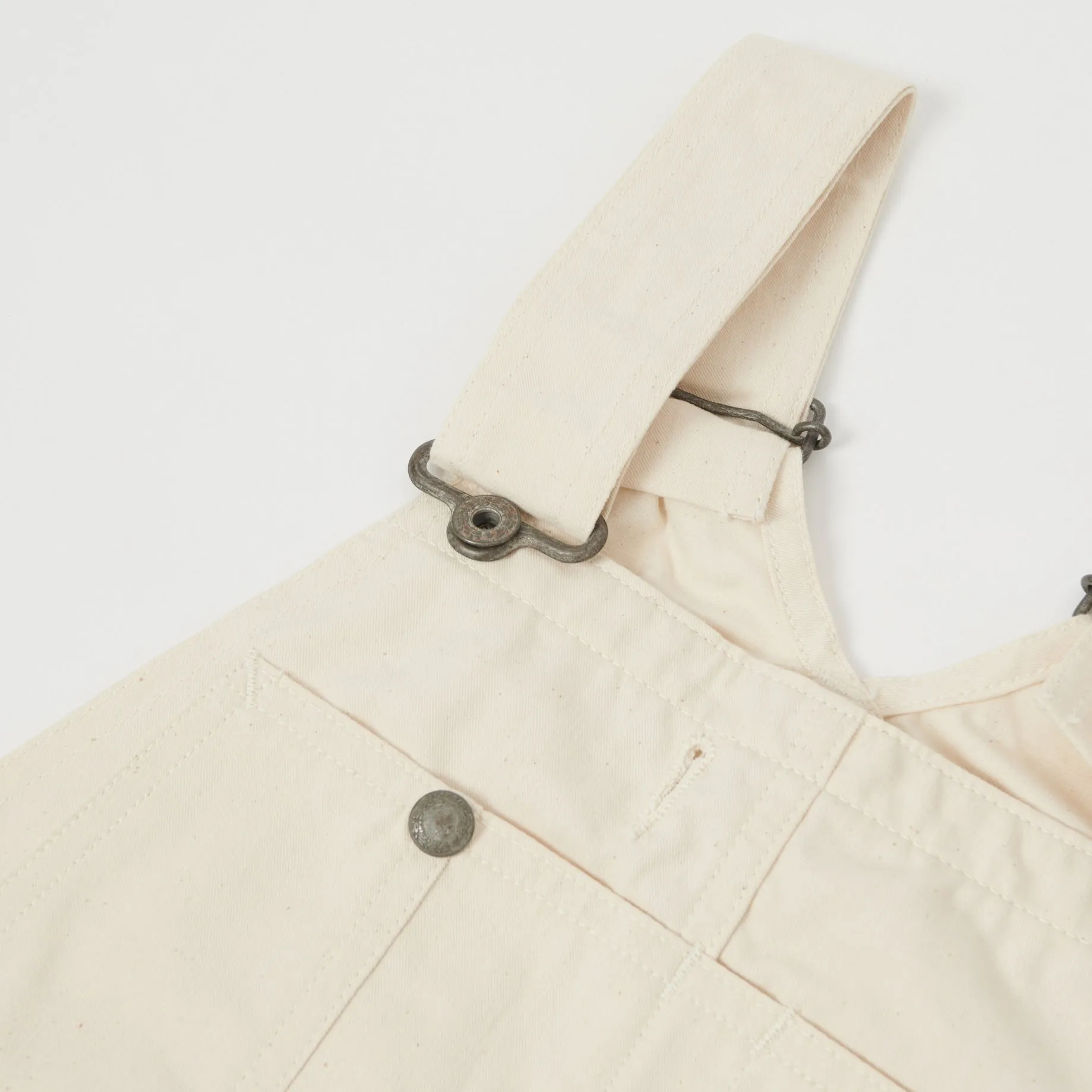 Lee Archives WWII Bib Overall - Ecru Raw