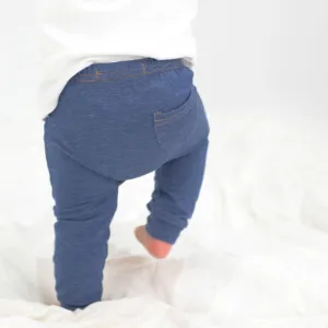 Light Blue Cotton Jeggings