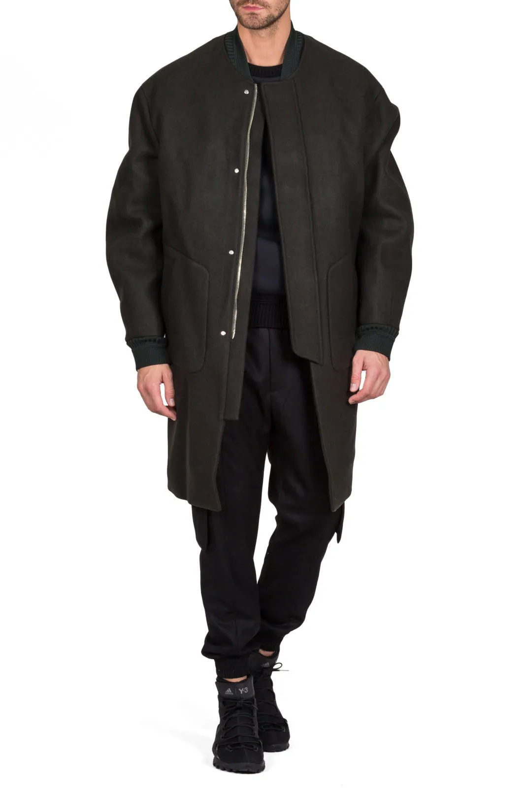 Long Bomber Coat