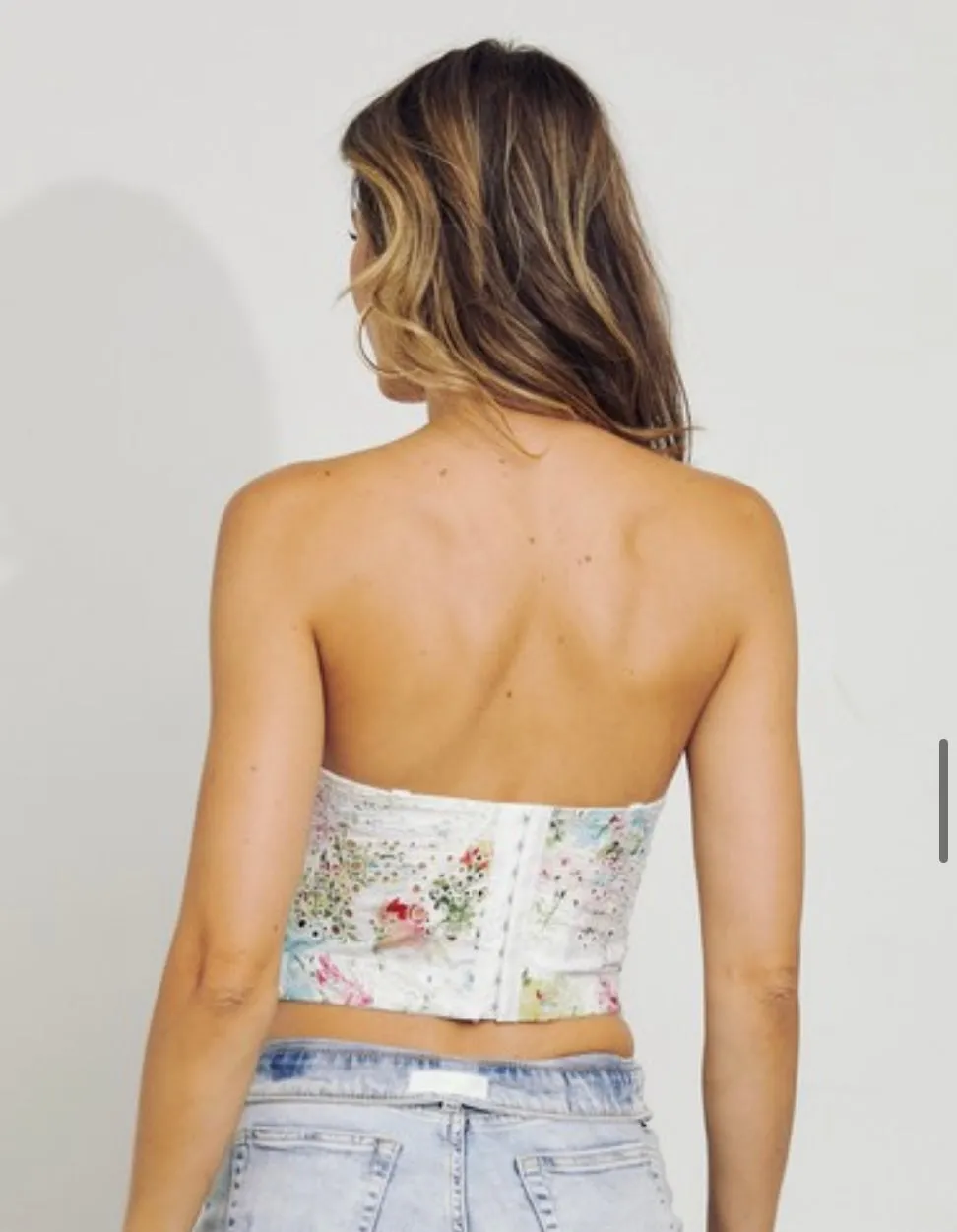 Love In Bloom Corset Bustier Top