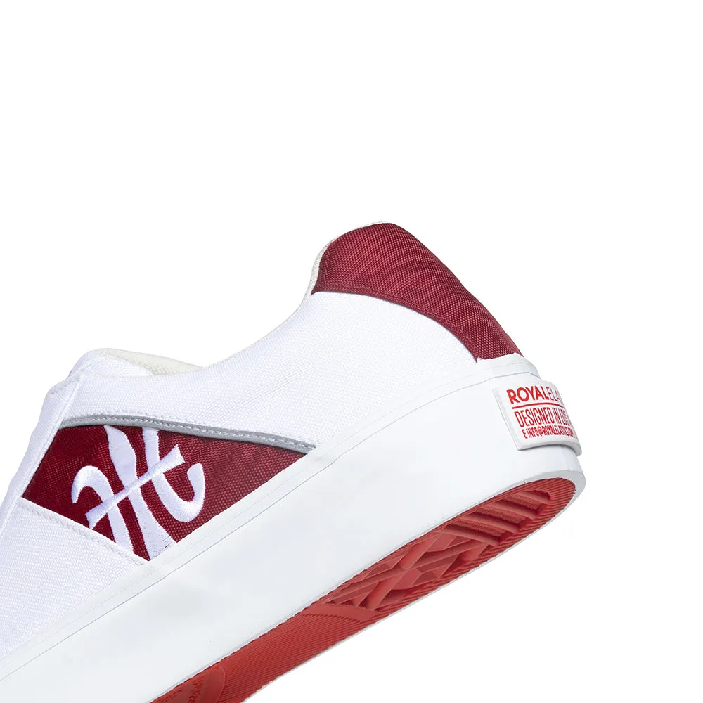 Men's Cruiser White Red Nylon Low Tops 00801-100