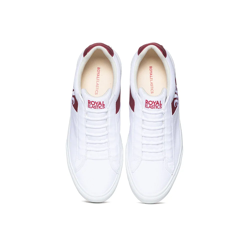 Men's Cruiser White Red Nylon Low Tops 00801-100