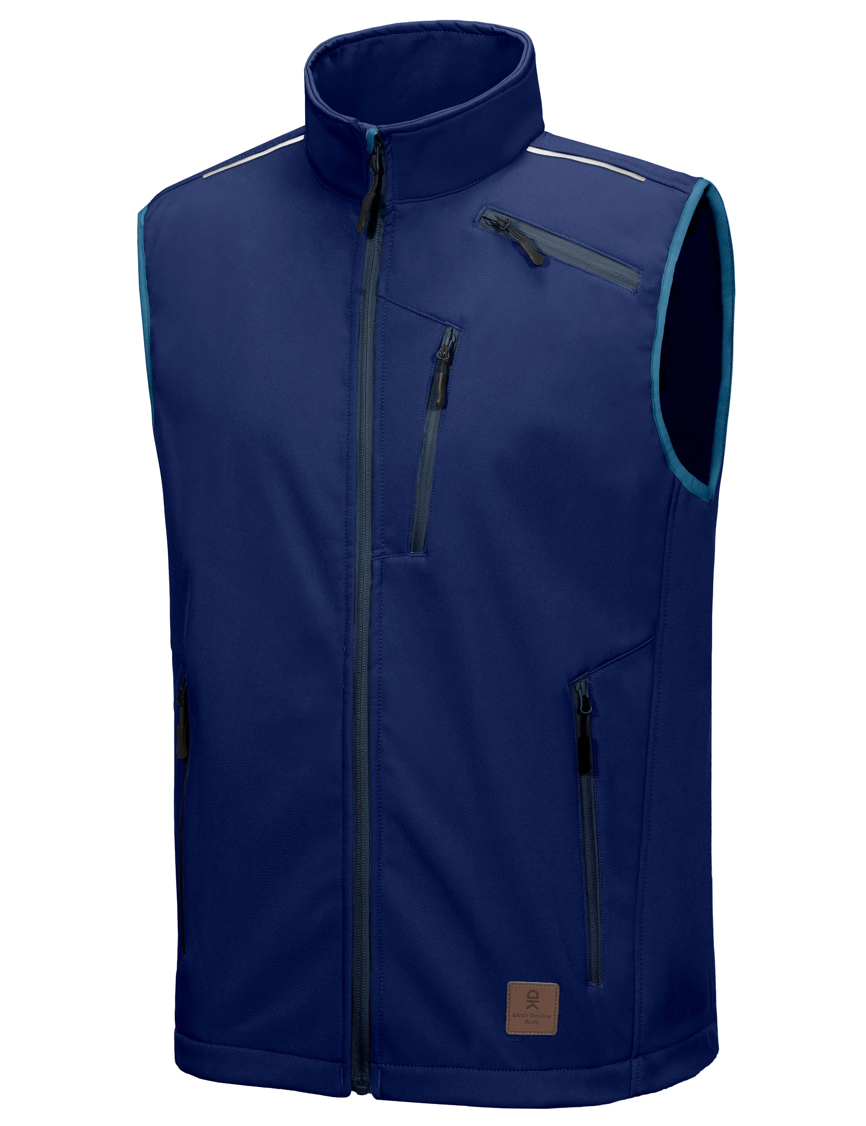 Men's Fleece Lined Softshell Hiking Golf Vest