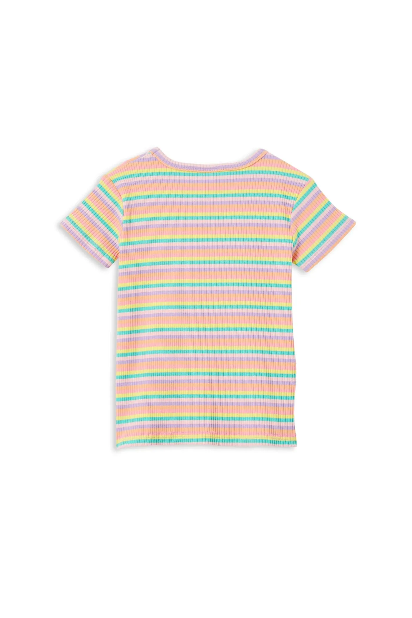 MILKY STRIPE RIB TEE