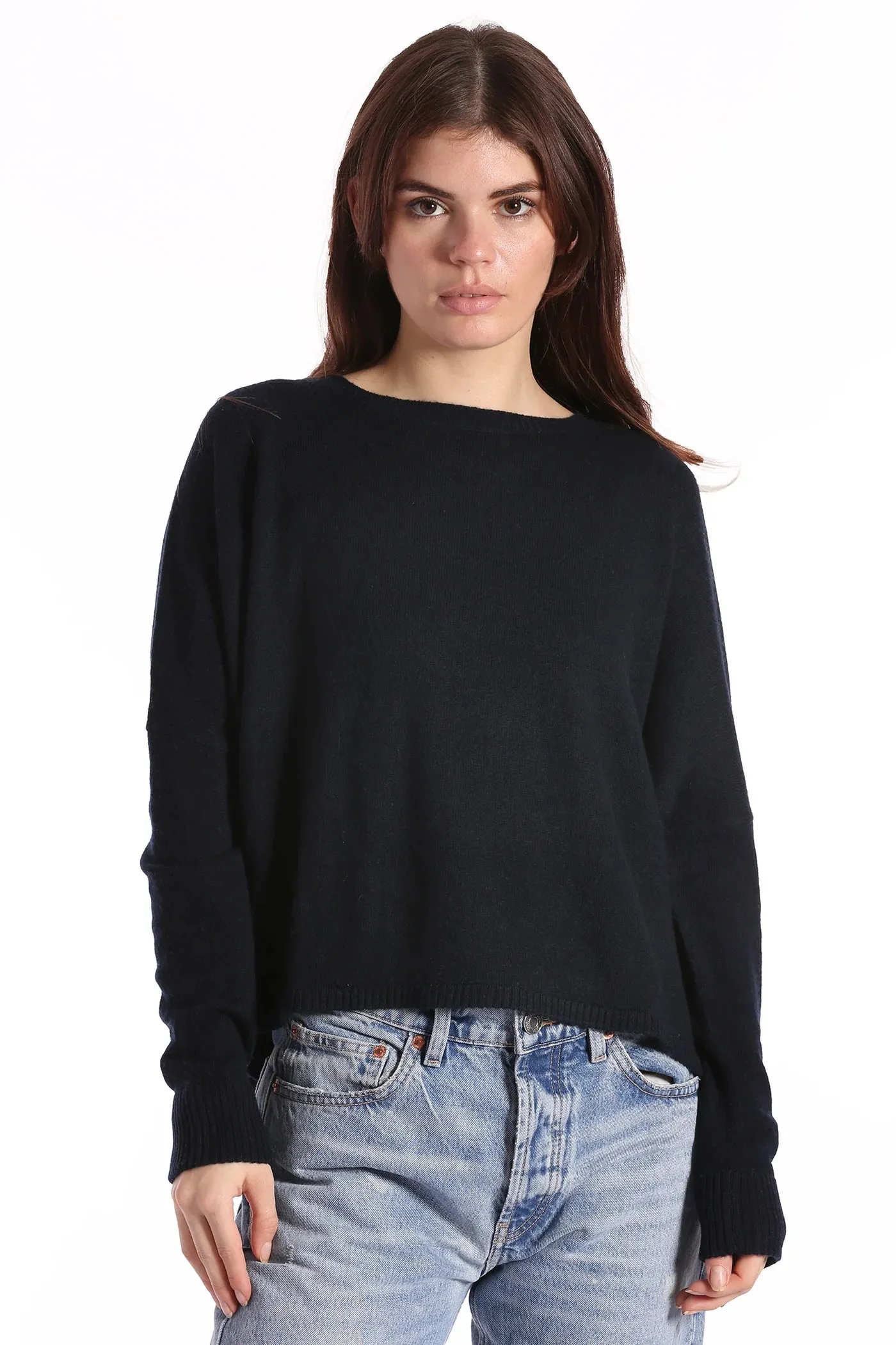 Minnie Rose Cashmere Cropped Sweater