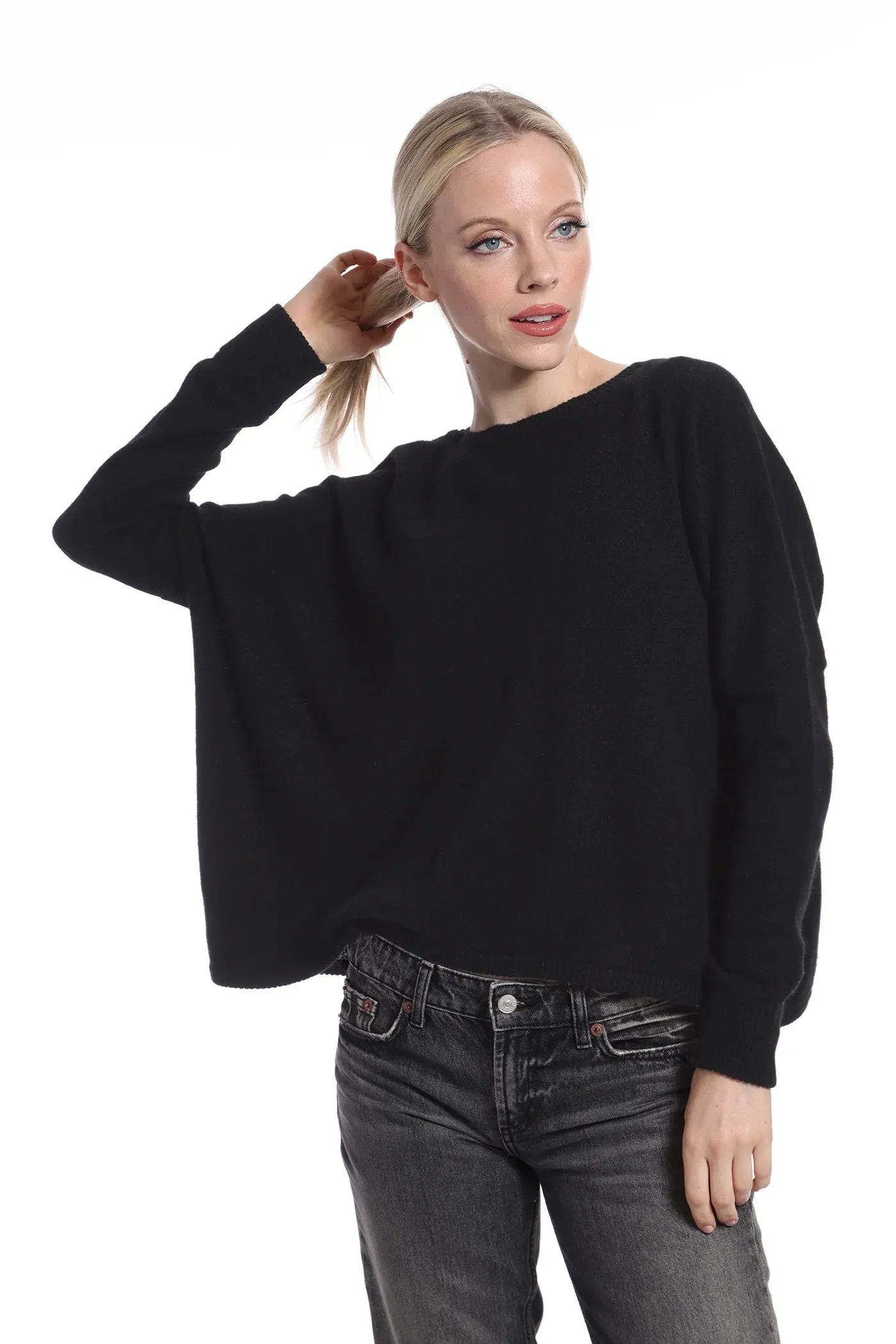 Minnie Rose Cashmere Cropped Sweater