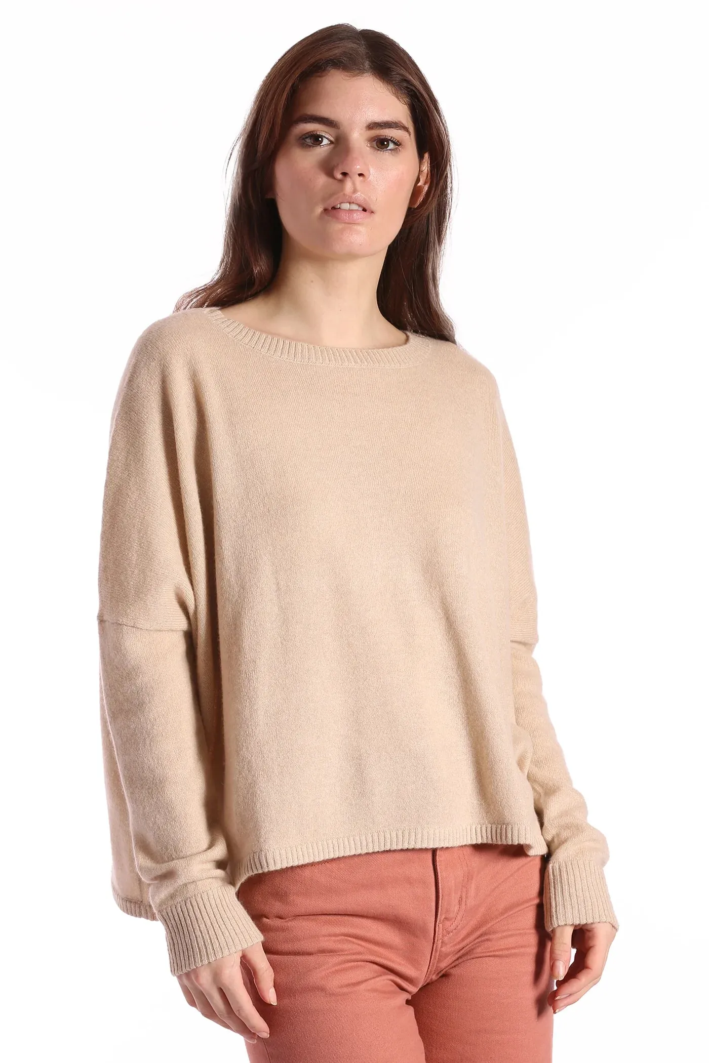 Minnie Rose Cashmere Cropped Sweater