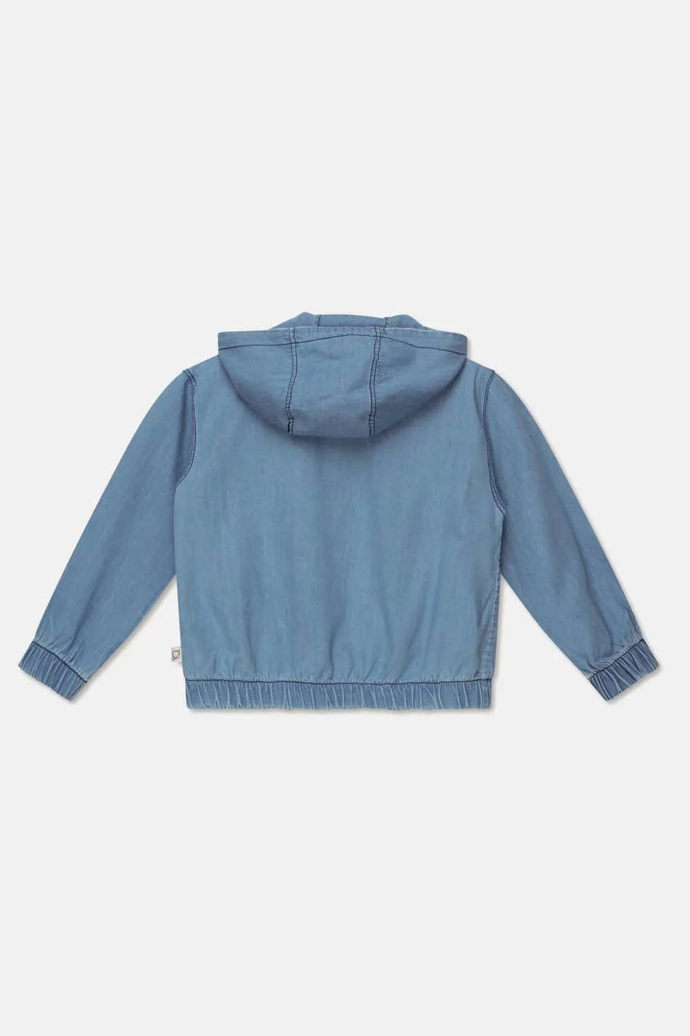 My Little Cozmo Kids Denim Hooded Jacket