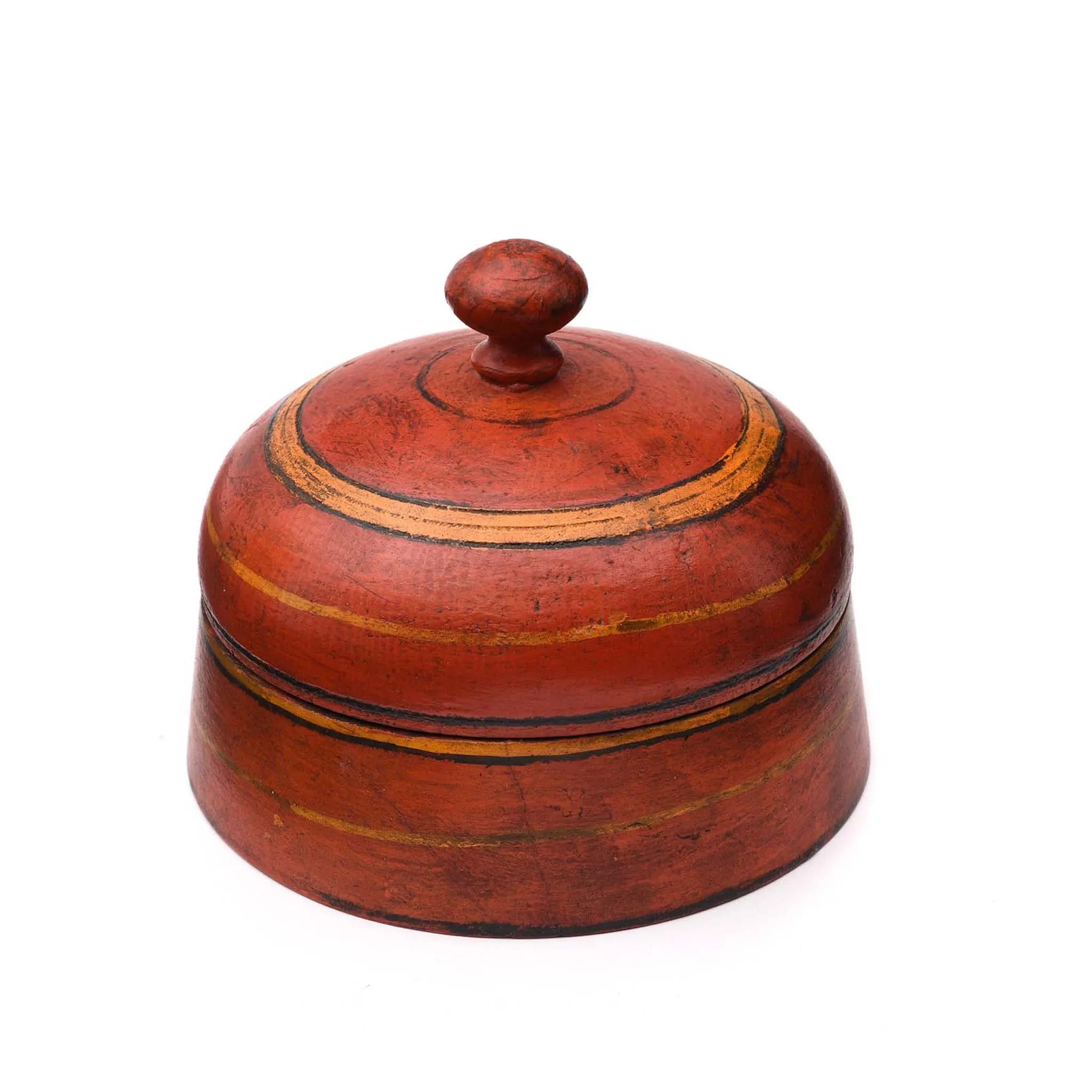 Old Lacquered Pot From Sindh - Ca 1920