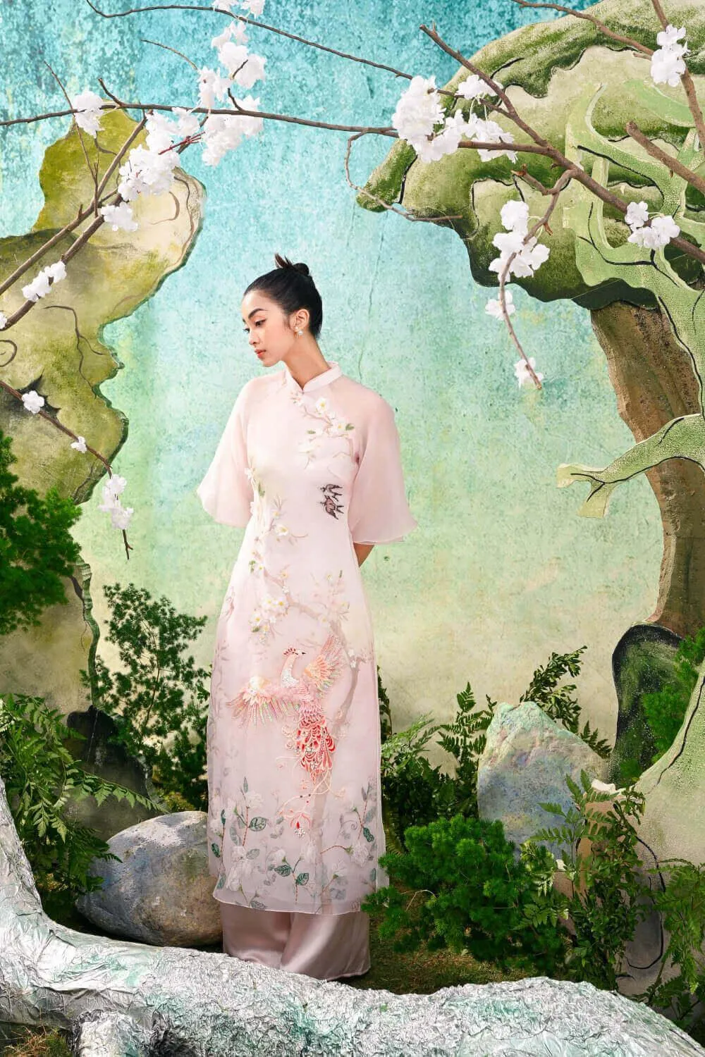 Olsen Layers Sleeves Ao Dai