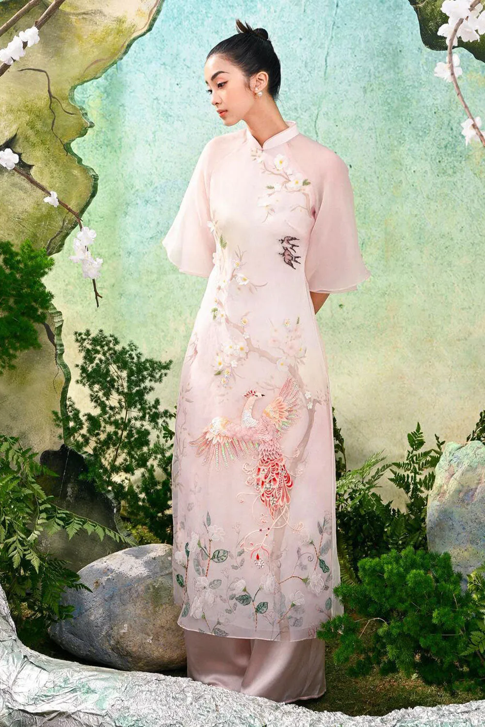 Olsen Layers Sleeves Ao Dai