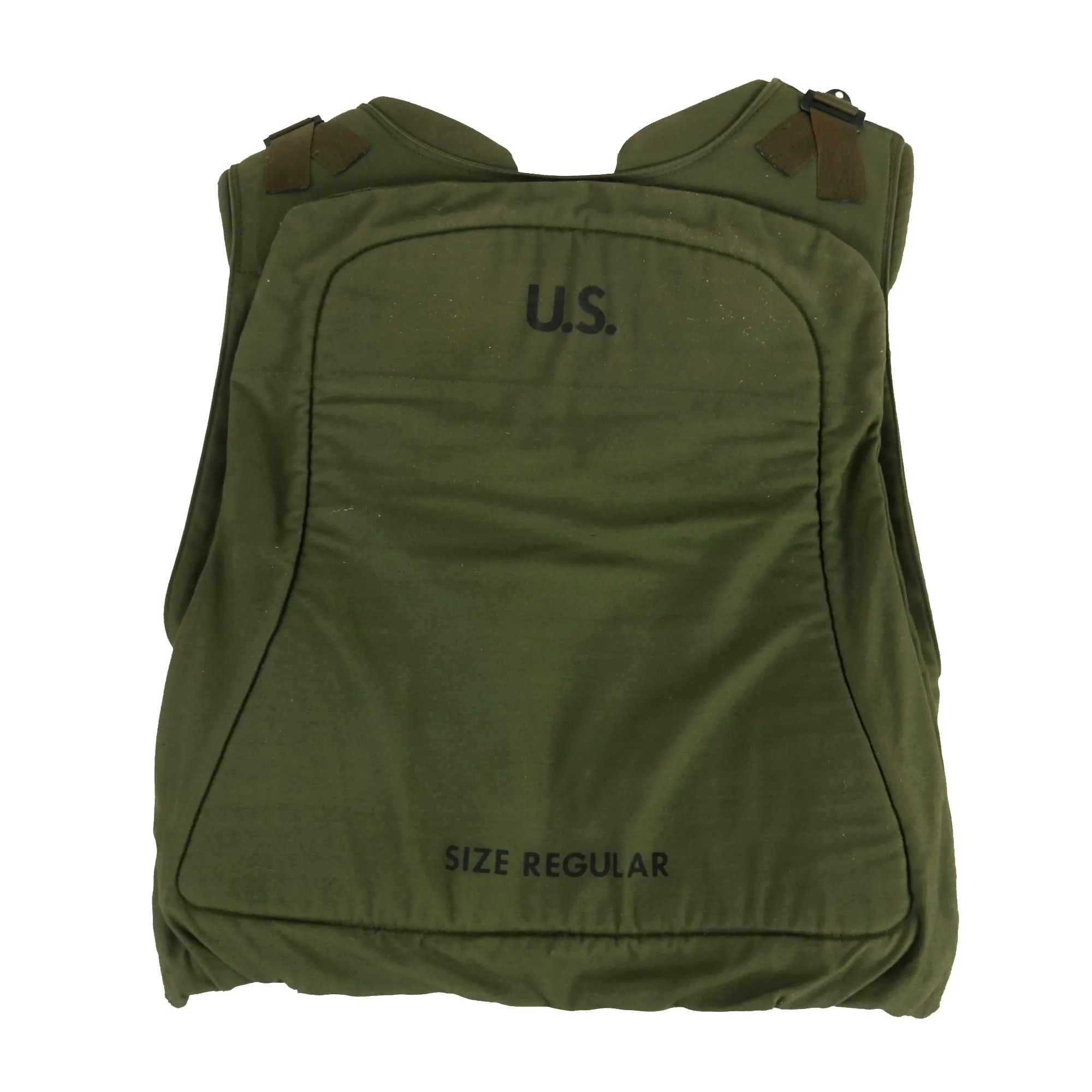 Original U.S. Vietnam War Helicopter Air Crew Ballistic Armored Vest Size Regular with Front Armor Plate