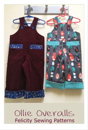 Overalls/Shortalls pdf pattern OLLIE OVERALLS Sizes to fit 3 months to 4 years