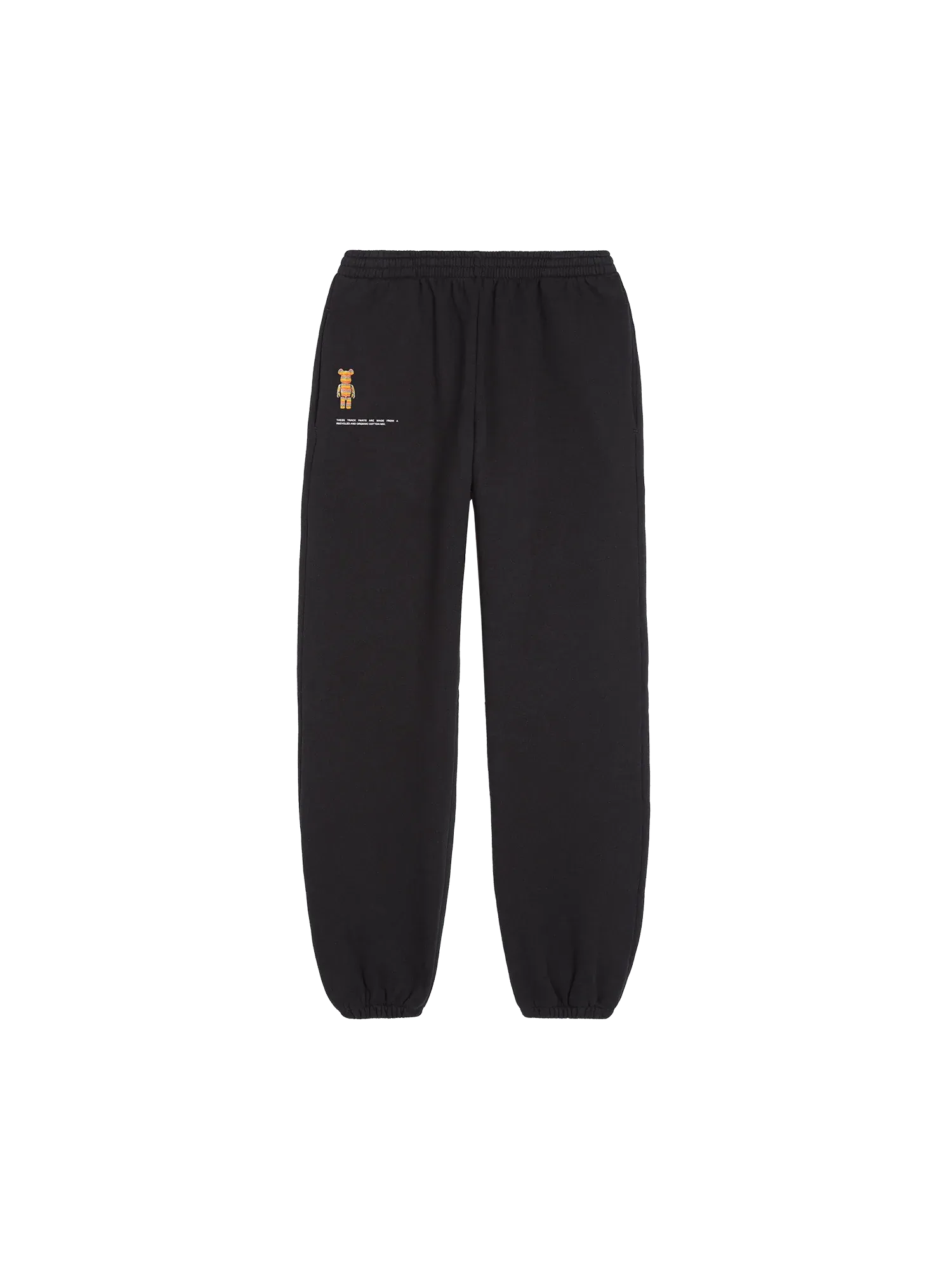 Pangaia x Haroshi BE@RBRICK™ Recycled Cotton Track Pants—black