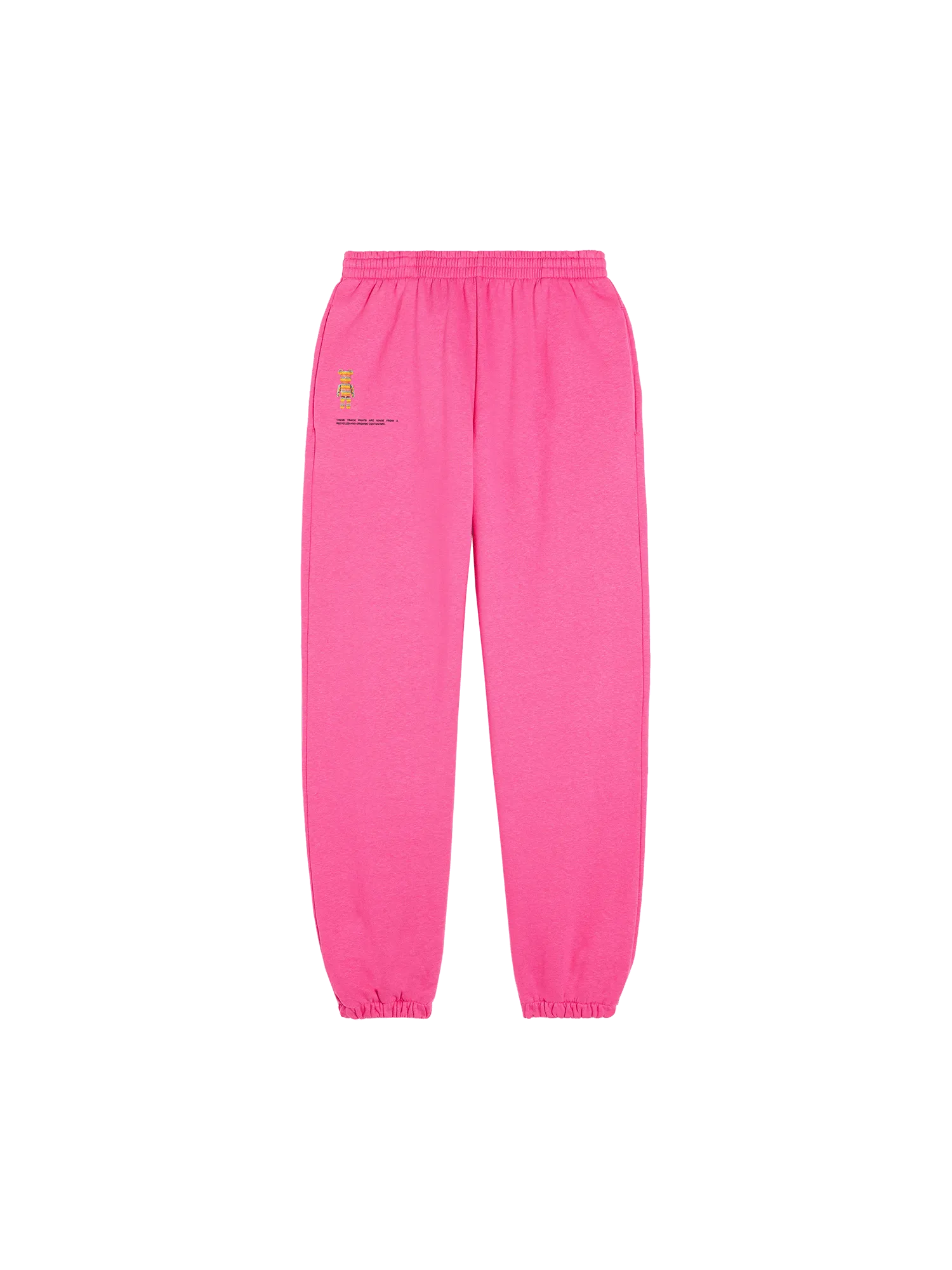 Pangaia x Haroshi BE@RBRICK™ Recycled Cotton Track Pants—flamingo pink