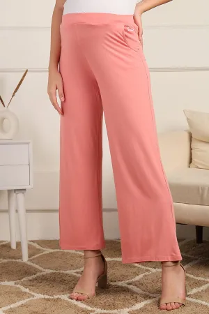 Peach High Waist Maternity Pajama